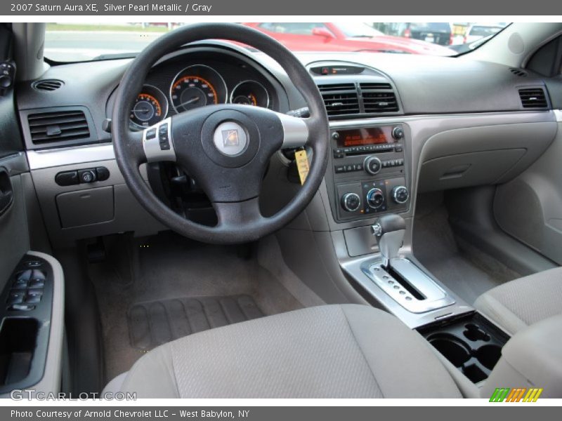 Silver Pearl Metallic / Gray 2007 Saturn Aura XE