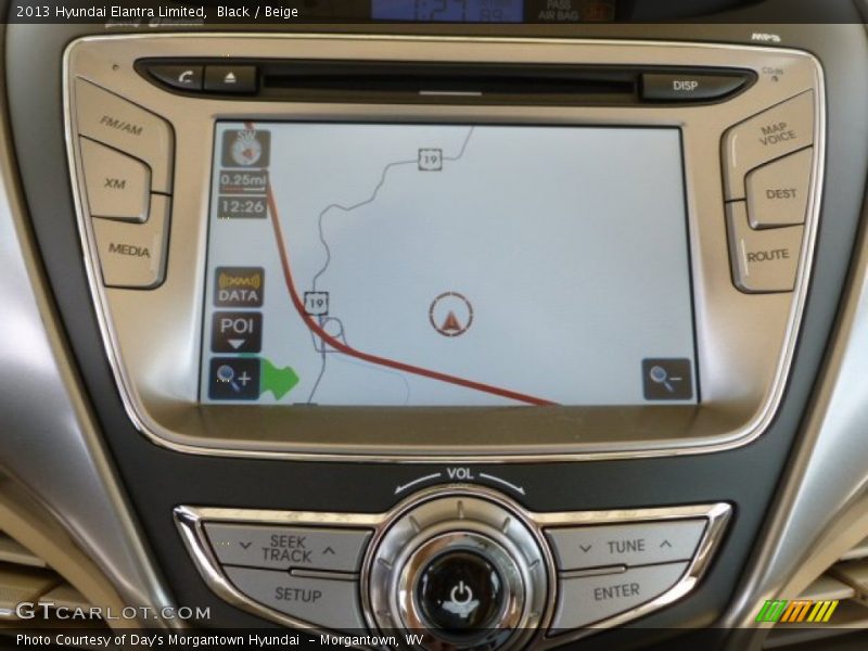 Black / Beige 2013 Hyundai Elantra Limited