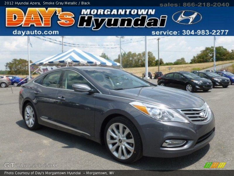 Smoke Gray Metallic / Black 2012 Hyundai Azera