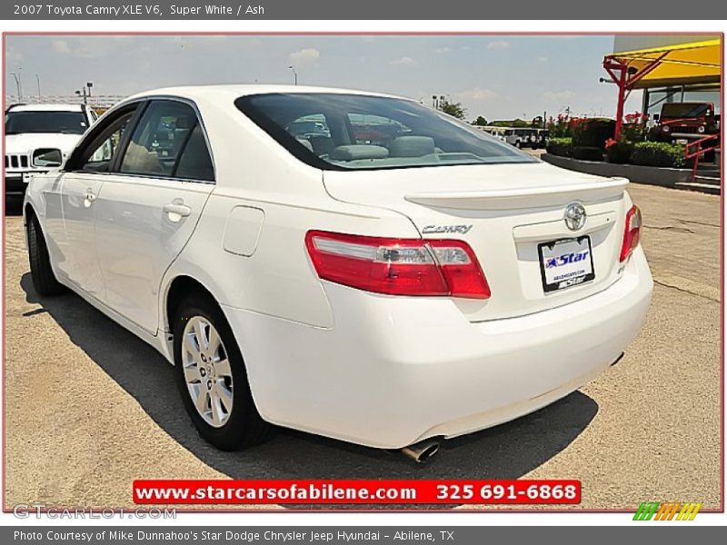 Super White / Ash 2007 Toyota Camry XLE V6