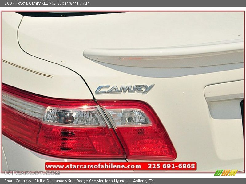 Super White / Ash 2007 Toyota Camry XLE V6
