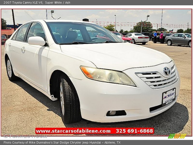 Super White / Ash 2007 Toyota Camry XLE V6