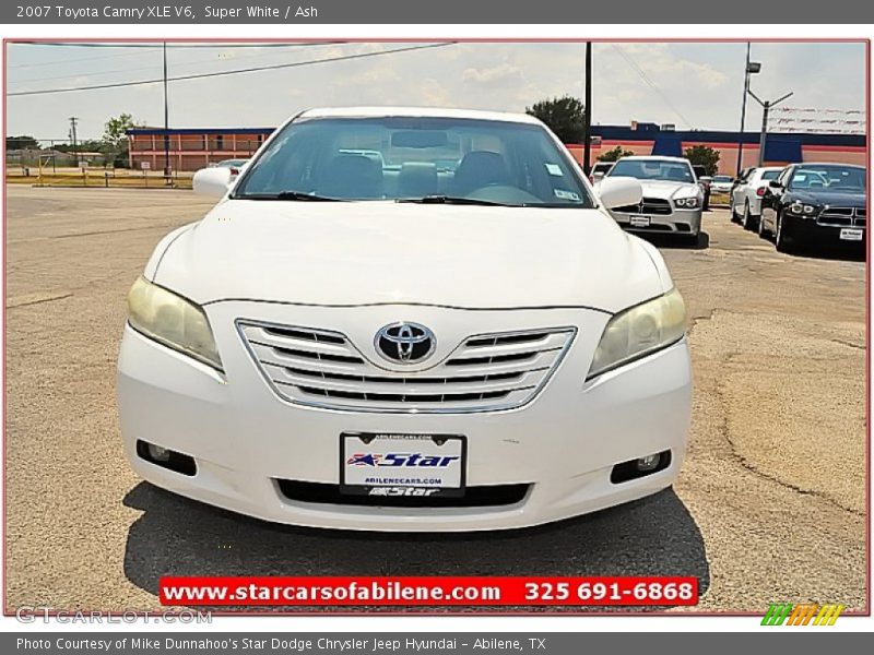 Super White / Ash 2007 Toyota Camry XLE V6