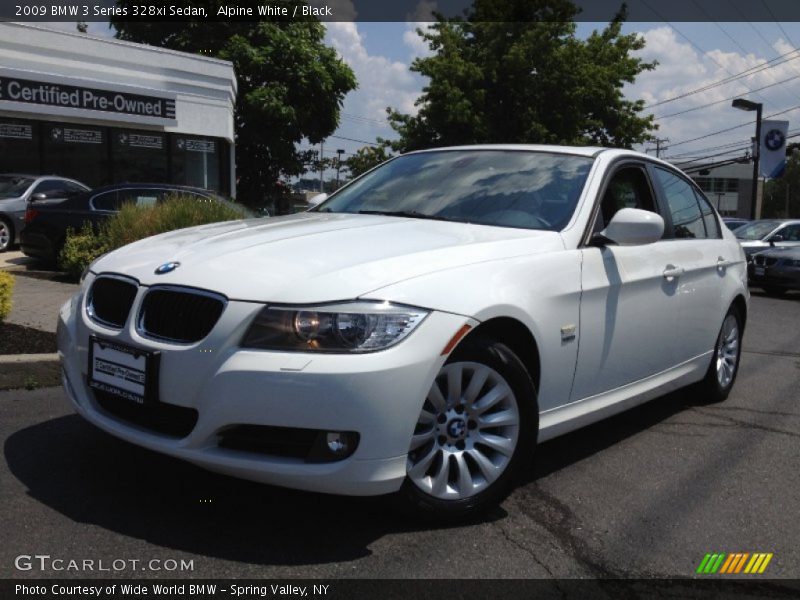 Alpine White / Black 2009 BMW 3 Series 328xi Sedan