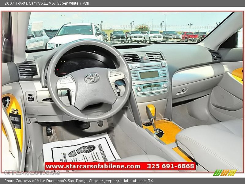 Super White / Ash 2007 Toyota Camry XLE V6