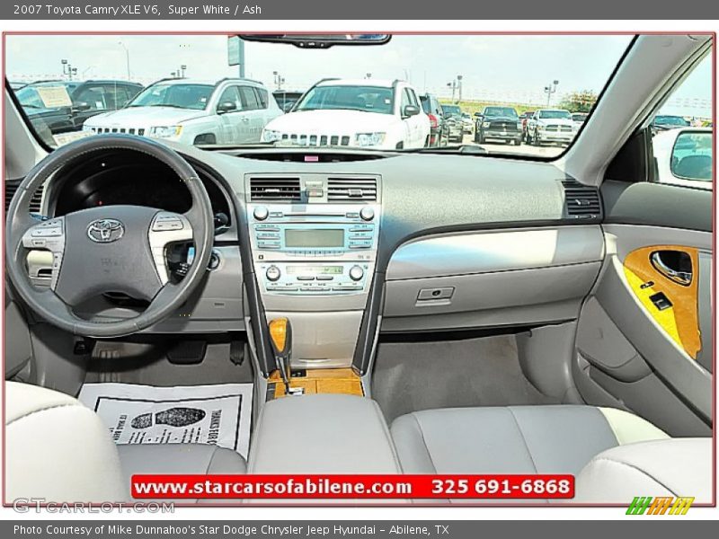 Super White / Ash 2007 Toyota Camry XLE V6
