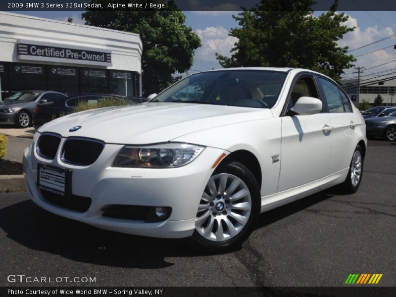 Alpine White / Beige 2009 BMW 3 Series 328xi Sedan