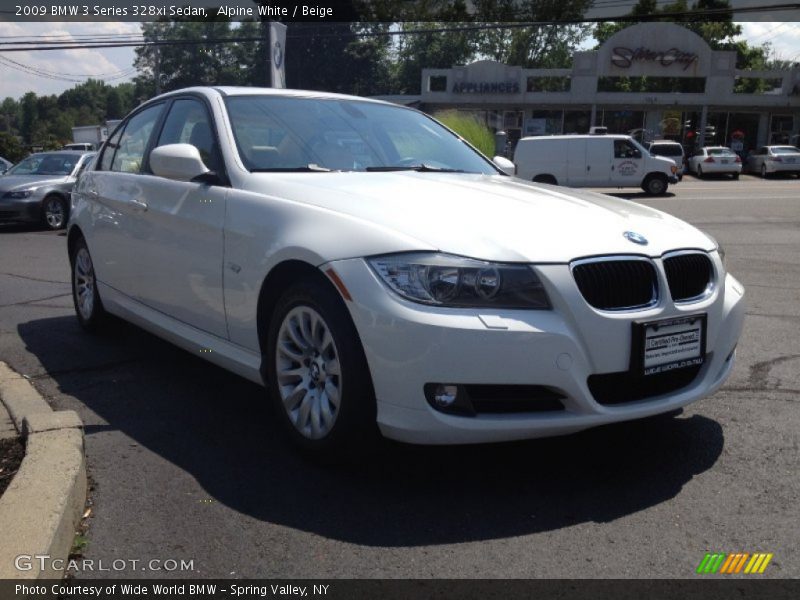 Alpine White / Beige 2009 BMW 3 Series 328xi Sedan