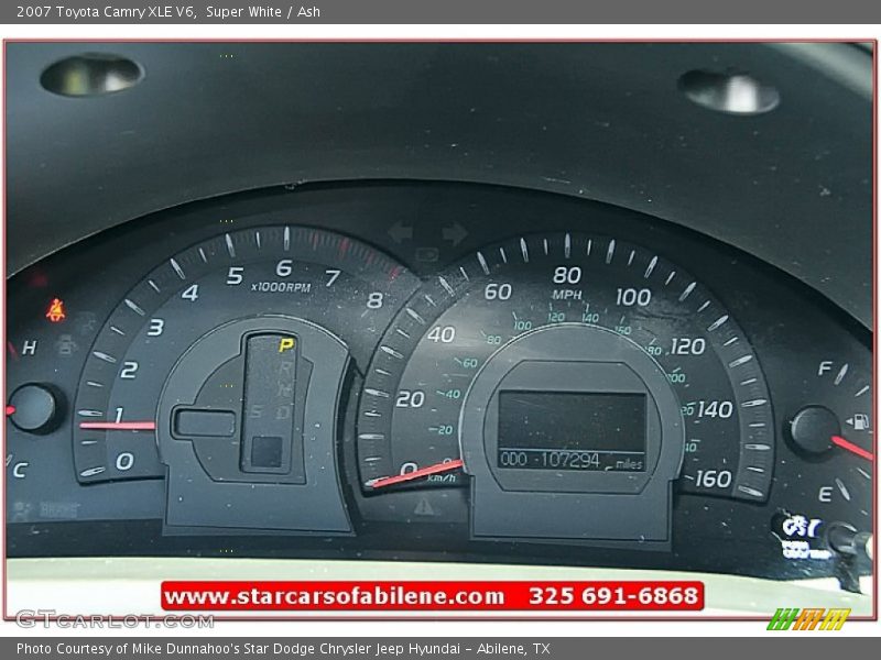 Super White / Ash 2007 Toyota Camry XLE V6