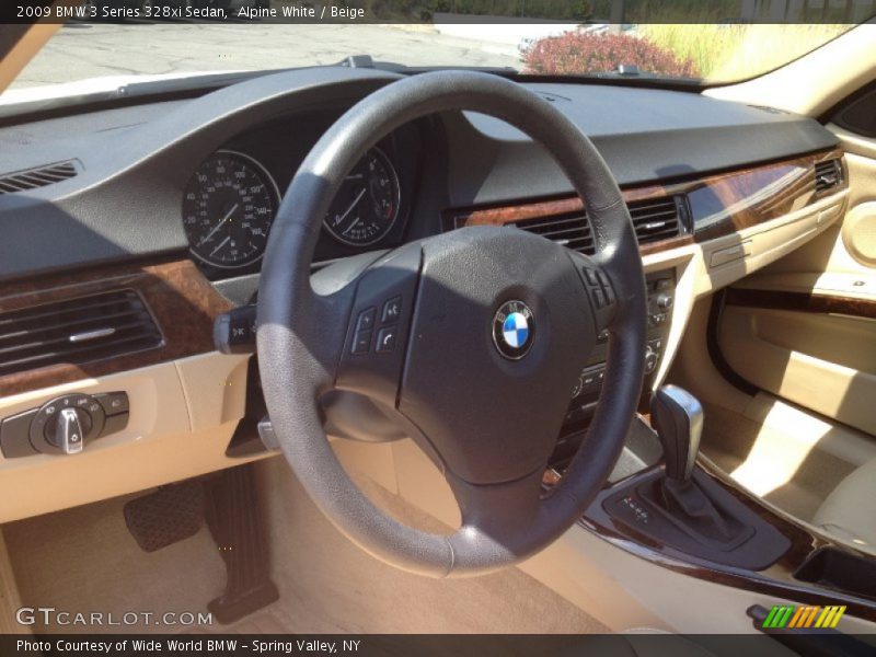 Alpine White / Beige 2009 BMW 3 Series 328xi Sedan