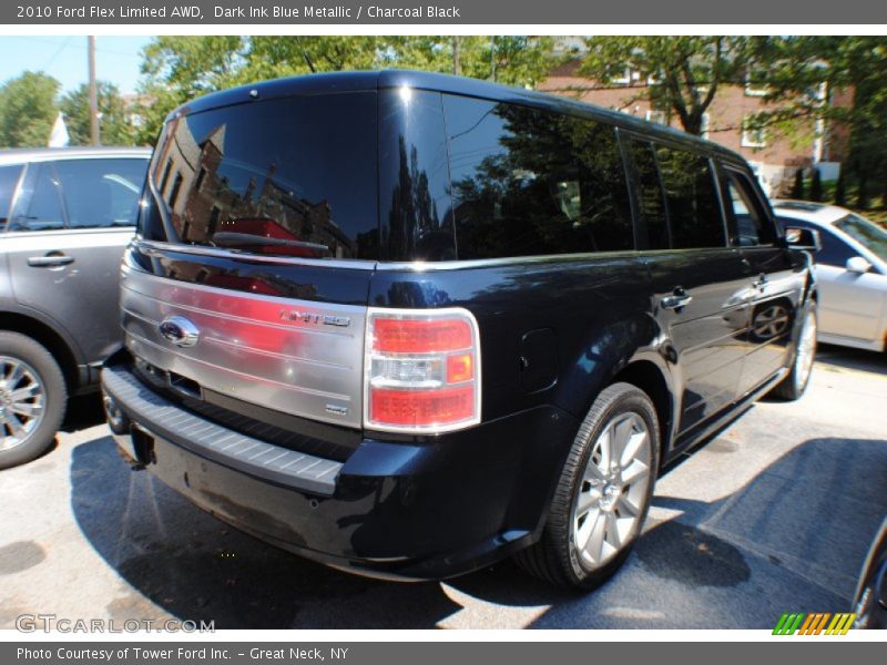 Dark Ink Blue Metallic / Charcoal Black 2010 Ford Flex Limited AWD