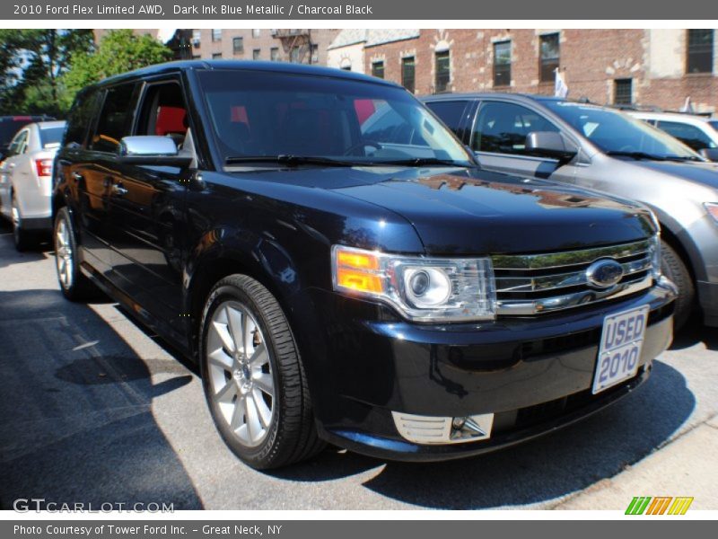 Dark Ink Blue Metallic / Charcoal Black 2010 Ford Flex Limited AWD