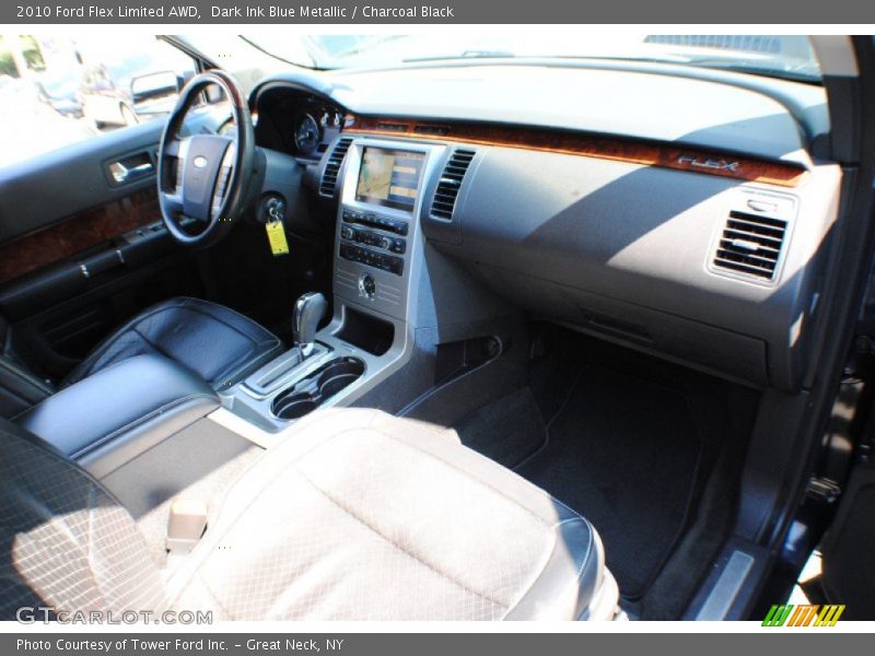Dark Ink Blue Metallic / Charcoal Black 2010 Ford Flex Limited AWD