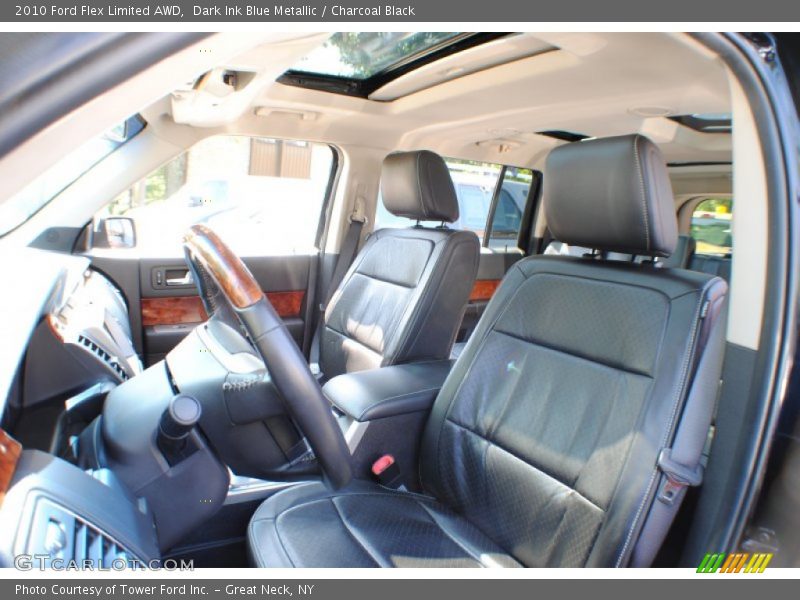 Dark Ink Blue Metallic / Charcoal Black 2010 Ford Flex Limited AWD