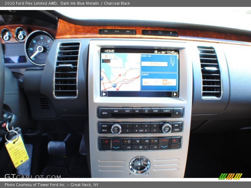 Dark Ink Blue Metallic / Charcoal Black 2010 Ford Flex Limited AWD