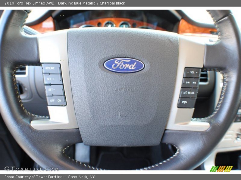 Dark Ink Blue Metallic / Charcoal Black 2010 Ford Flex Limited AWD