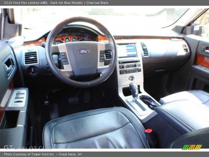 Dark Ink Blue Metallic / Charcoal Black 2010 Ford Flex Limited AWD