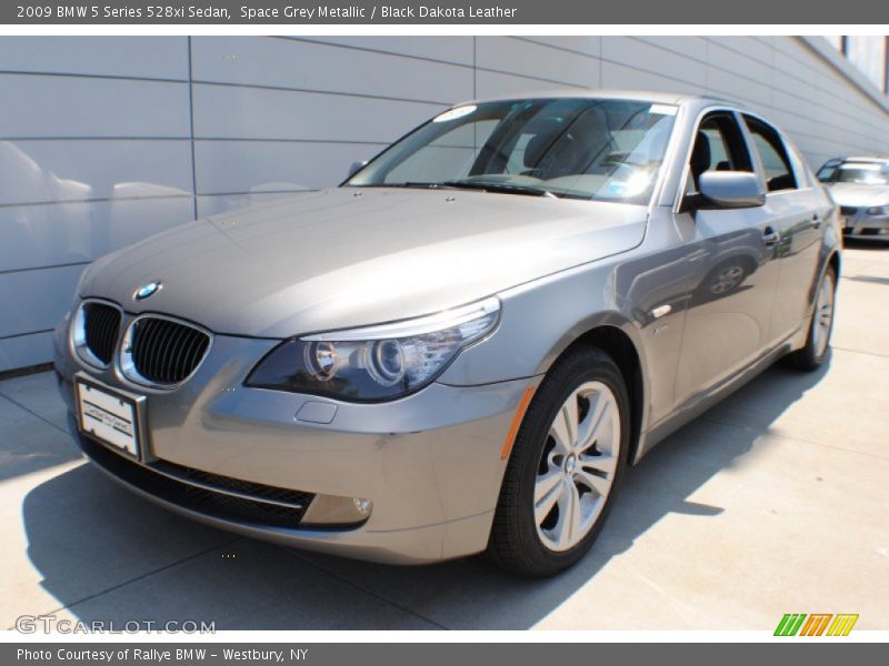 Space Grey Metallic / Black Dakota Leather 2009 BMW 5 Series 528xi Sedan