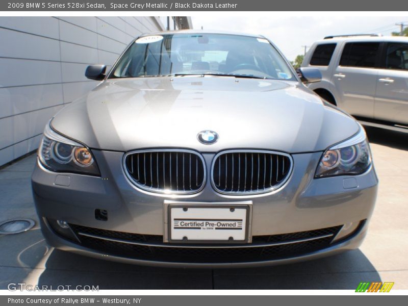 Space Grey Metallic / Black Dakota Leather 2009 BMW 5 Series 528xi Sedan