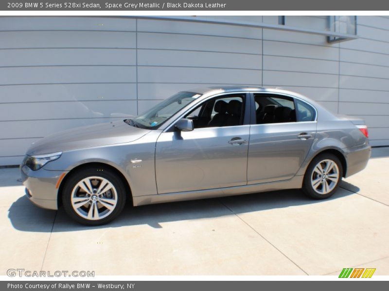 Space Grey Metallic / Black Dakota Leather 2009 BMW 5 Series 528xi Sedan