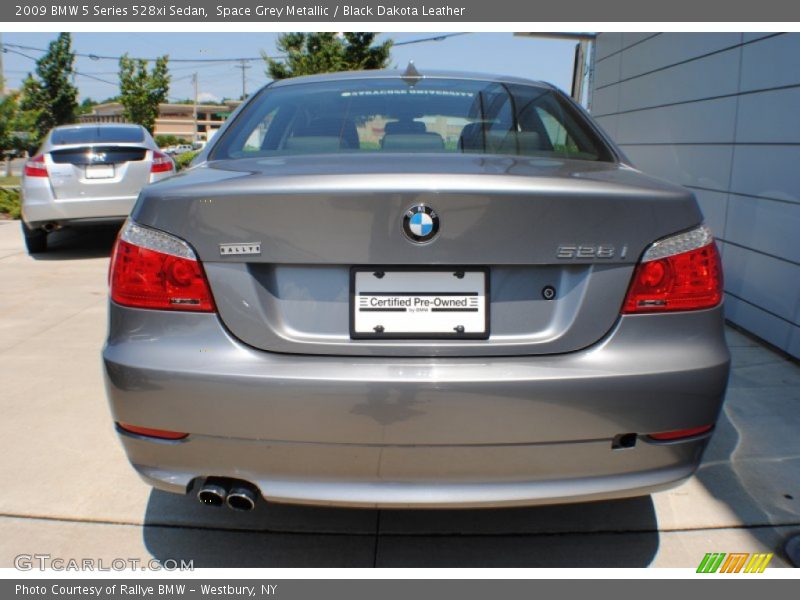 Space Grey Metallic / Black Dakota Leather 2009 BMW 5 Series 528xi Sedan