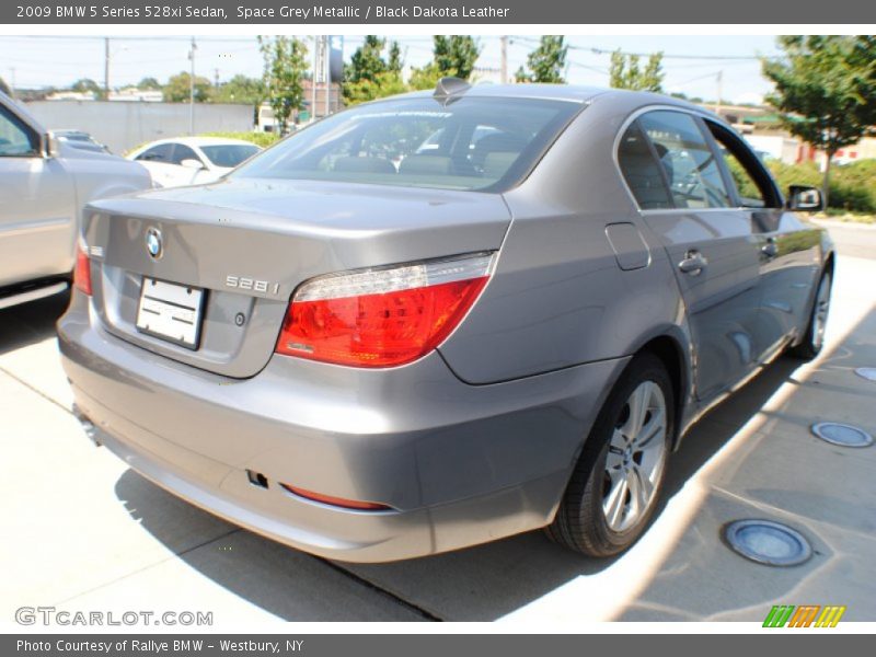 Space Grey Metallic / Black Dakota Leather 2009 BMW 5 Series 528xi Sedan