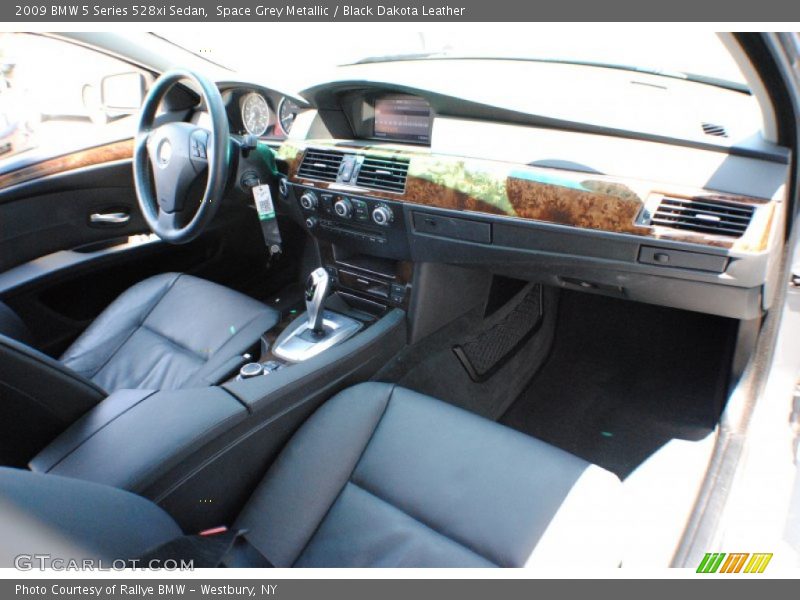 Space Grey Metallic / Black Dakota Leather 2009 BMW 5 Series 528xi Sedan