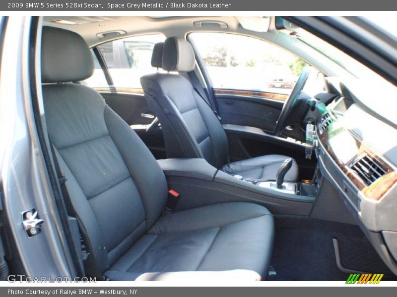 Space Grey Metallic / Black Dakota Leather 2009 BMW 5 Series 528xi Sedan