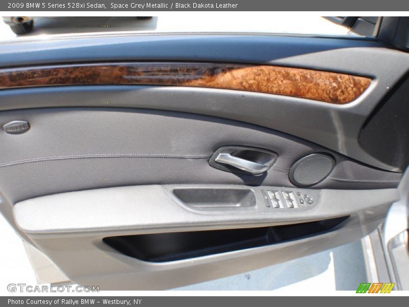 Space Grey Metallic / Black Dakota Leather 2009 BMW 5 Series 528xi Sedan