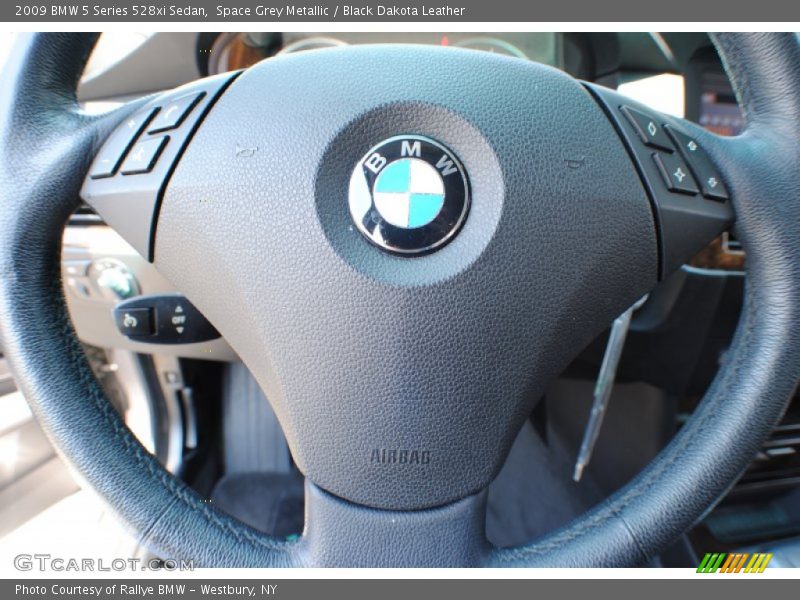 Space Grey Metallic / Black Dakota Leather 2009 BMW 5 Series 528xi Sedan
