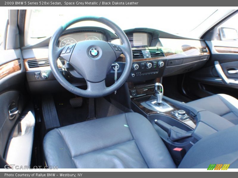 Space Grey Metallic / Black Dakota Leather 2009 BMW 5 Series 528xi Sedan