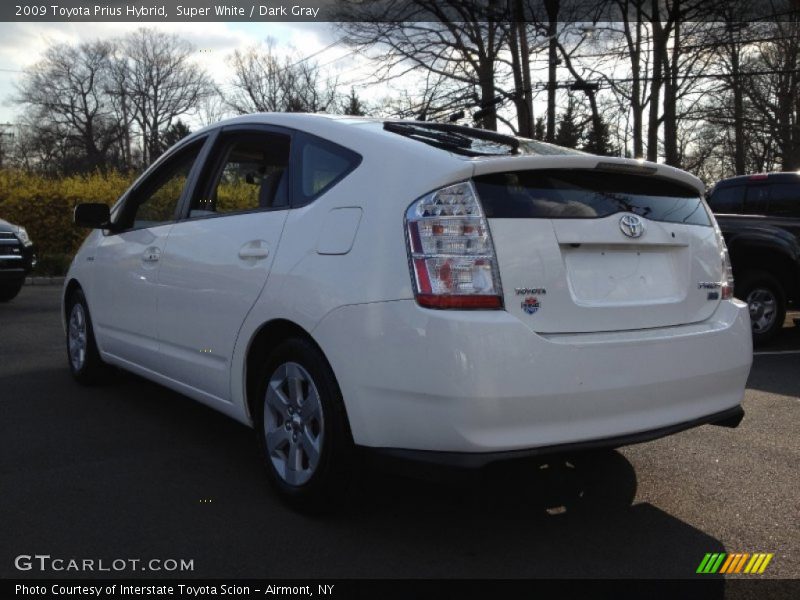 Super White / Dark Gray 2009 Toyota Prius Hybrid