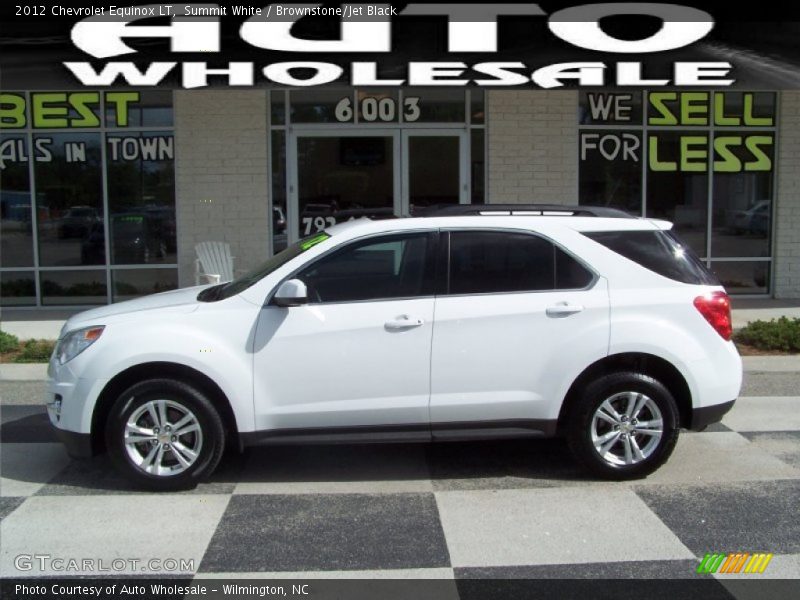 Summit White / Brownstone/Jet Black 2012 Chevrolet Equinox LT