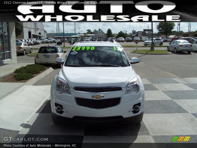 Summit White / Brownstone/Jet Black 2012 Chevrolet Equinox LT