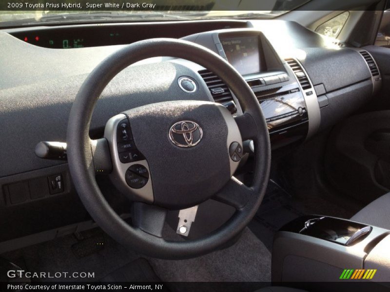 Super White / Dark Gray 2009 Toyota Prius Hybrid