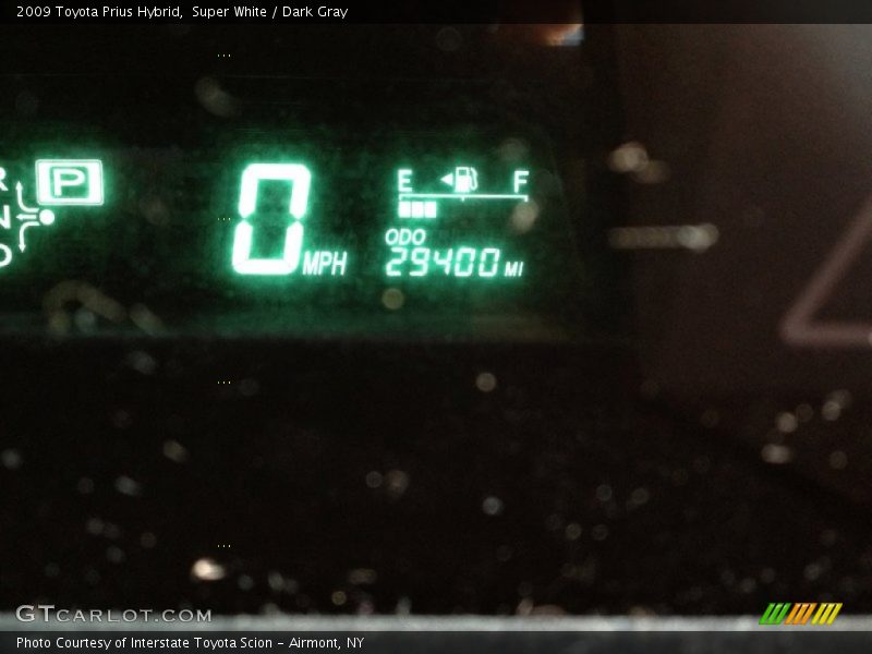 Super White / Dark Gray 2009 Toyota Prius Hybrid