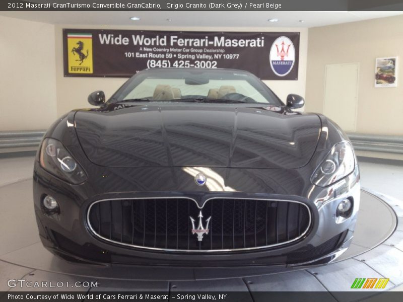 Grigio Granito (Dark Grey) / Pearl Beige 2012 Maserati GranTurismo Convertible GranCabrio