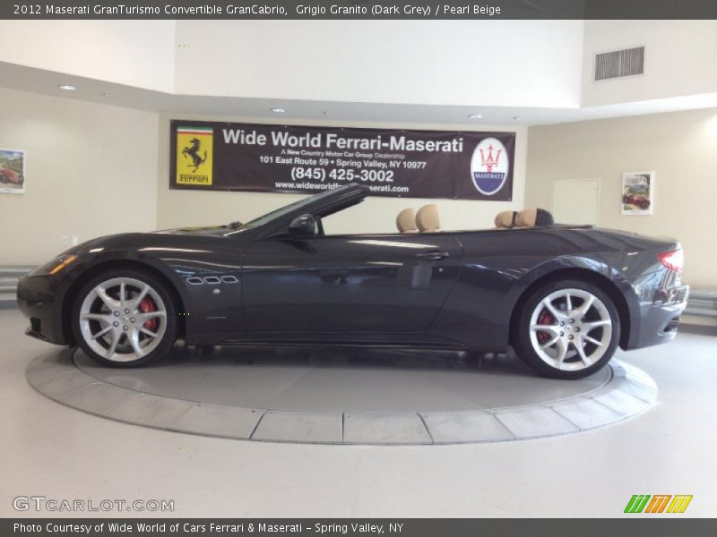 Grigio Granito (Dark Grey) / Pearl Beige 2012 Maserati GranTurismo Convertible GranCabrio
