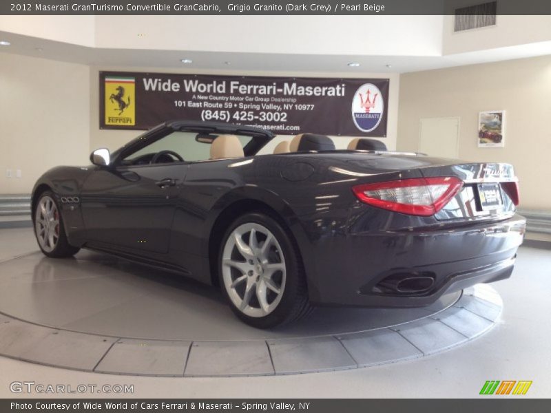 Grigio Granito (Dark Grey) / Pearl Beige 2012 Maserati GranTurismo Convertible GranCabrio