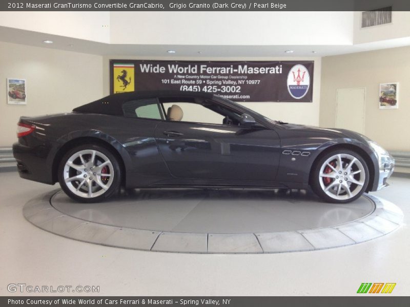 Grigio Granito (Dark Grey) / Pearl Beige 2012 Maserati GranTurismo Convertible GranCabrio