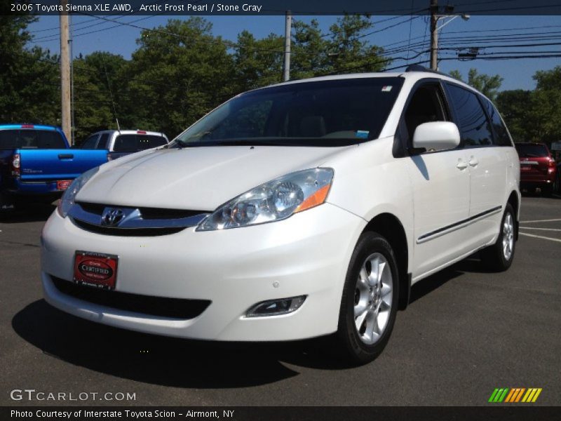 Arctic Frost Pearl / Stone Gray 2006 Toyota Sienna XLE AWD