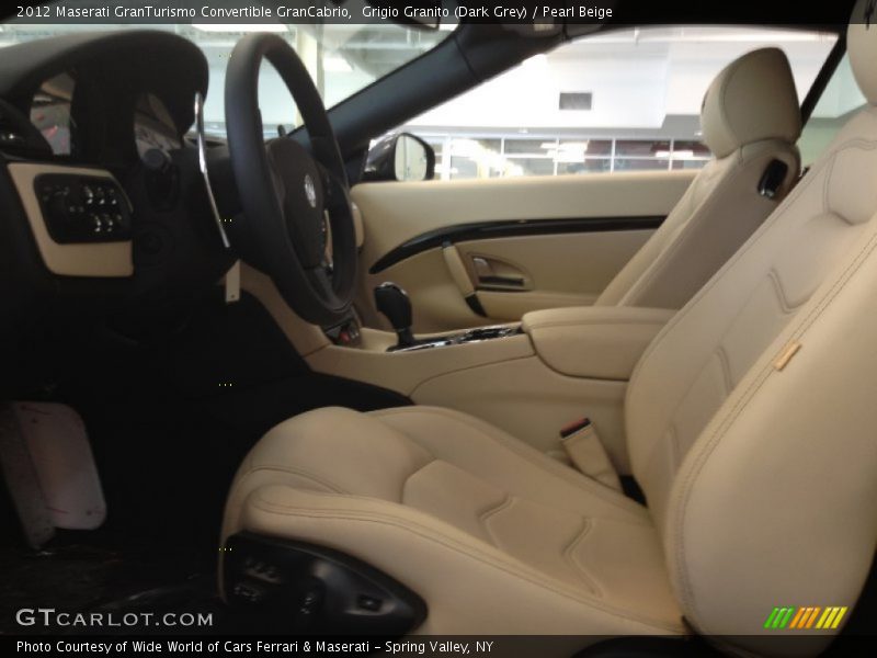Grigio Granito (Dark Grey) / Pearl Beige 2012 Maserati GranTurismo Convertible GranCabrio