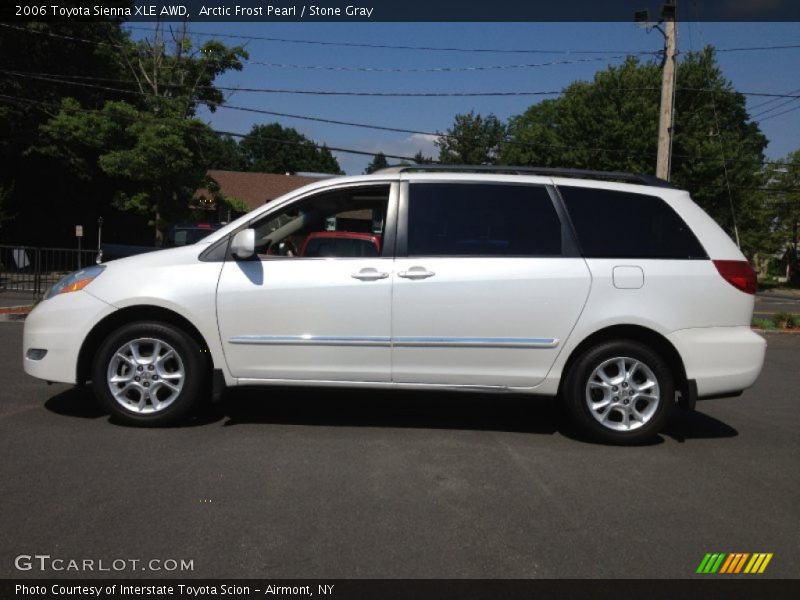 Arctic Frost Pearl / Stone Gray 2006 Toyota Sienna XLE AWD