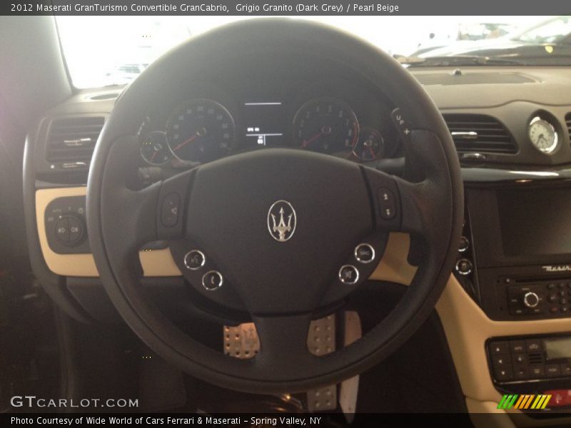 Grigio Granito (Dark Grey) / Pearl Beige 2012 Maserati GranTurismo Convertible GranCabrio
