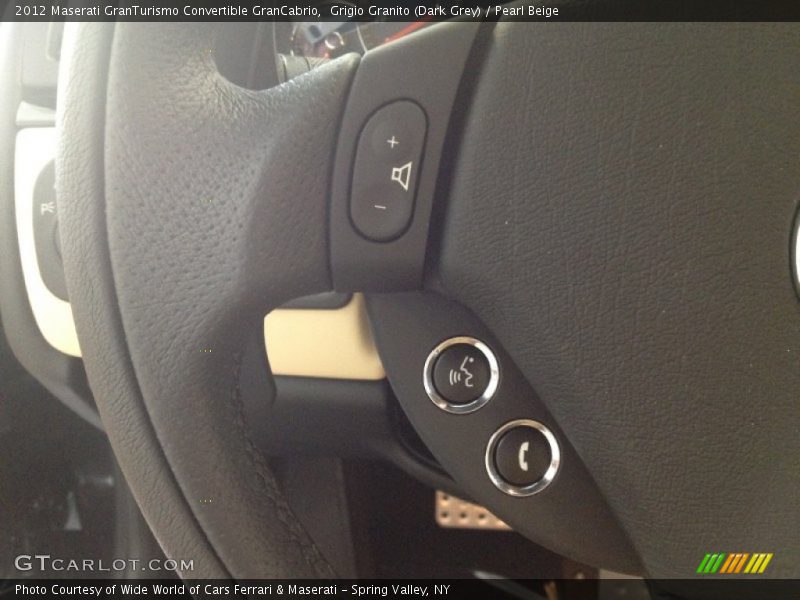 Grigio Granito (Dark Grey) / Pearl Beige 2012 Maserati GranTurismo Convertible GranCabrio