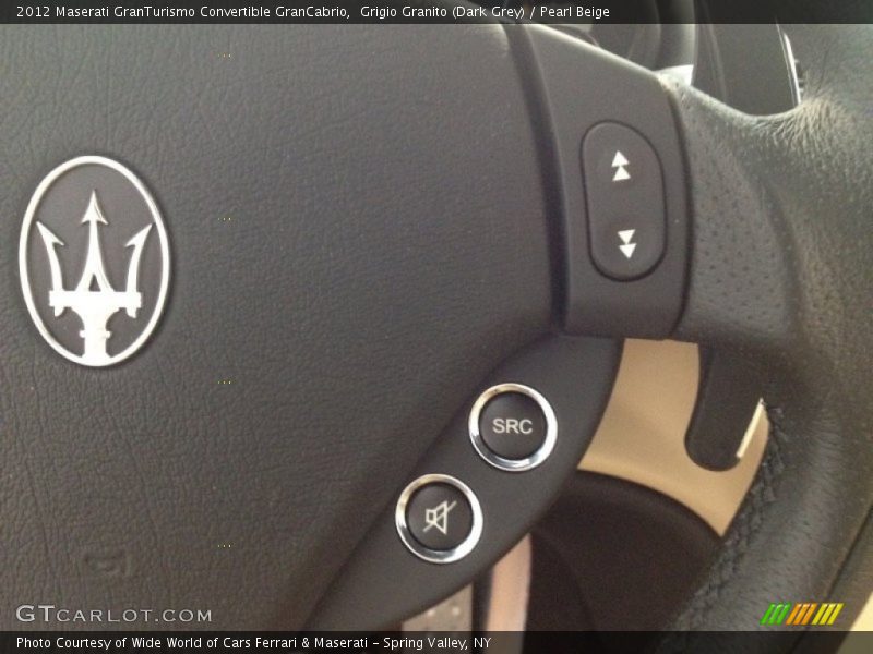 Grigio Granito (Dark Grey) / Pearl Beige 2012 Maserati GranTurismo Convertible GranCabrio