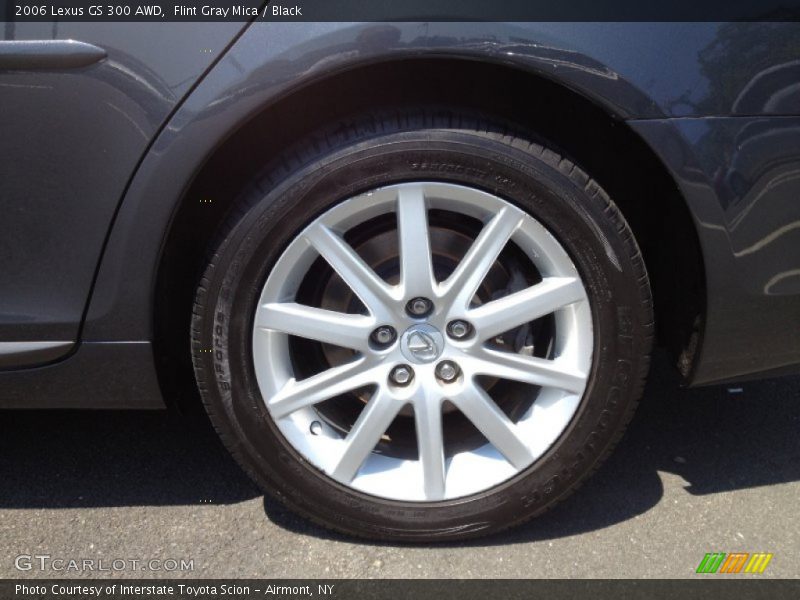 Flint Gray Mica / Black 2006 Lexus GS 300 AWD