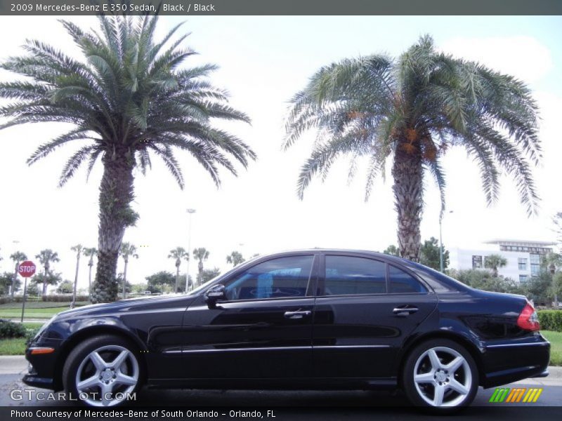 Black / Black 2009 Mercedes-Benz E 350 Sedan