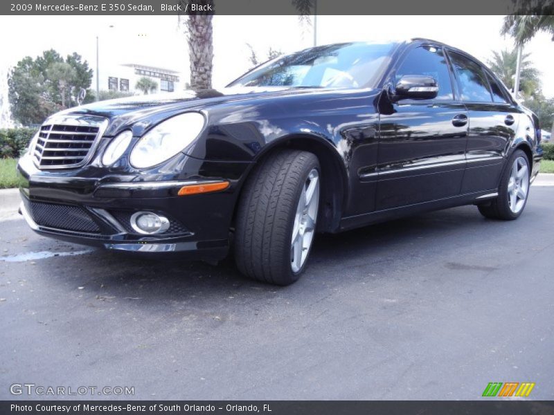 Black / Black 2009 Mercedes-Benz E 350 Sedan