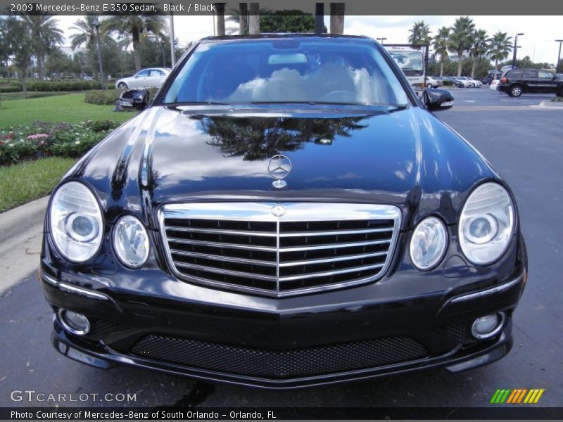 Black / Black 2009 Mercedes-Benz E 350 Sedan